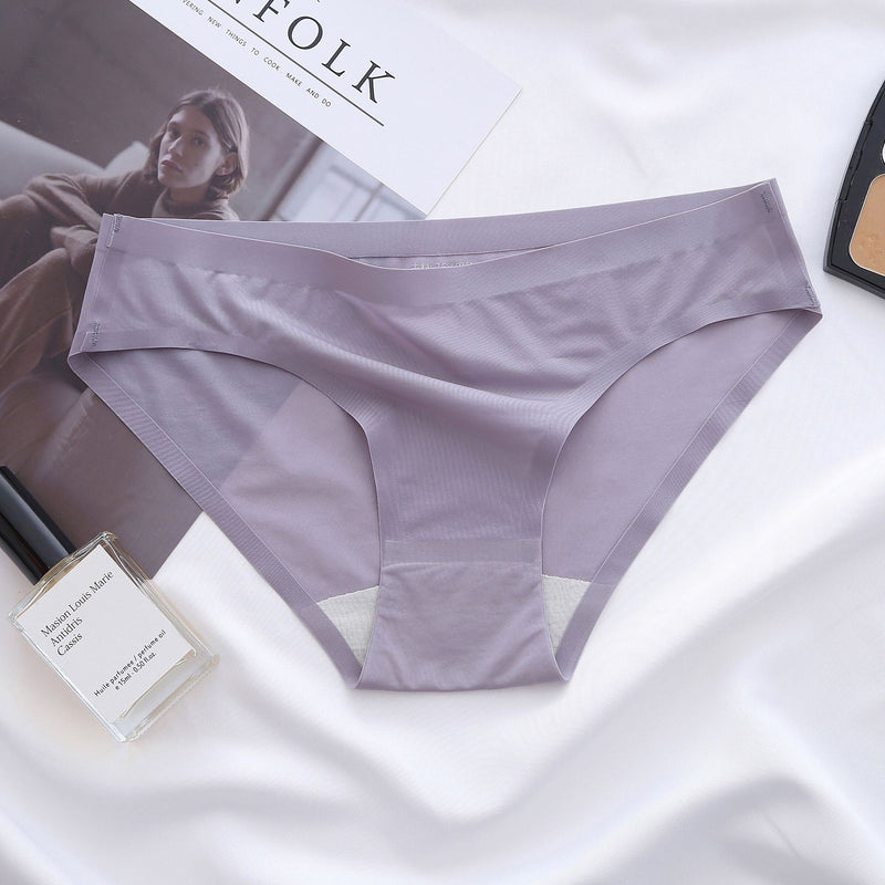 Breathable Seamless Ultra-Thin Ice Silk Panties