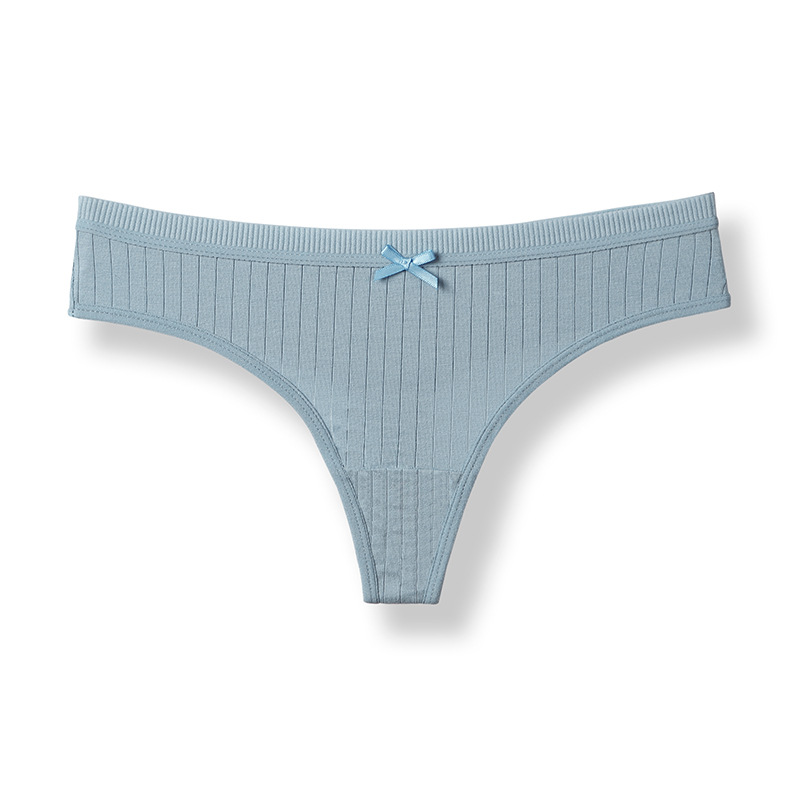Cotton Women's Thong, Antibacterial Low Waist Fitness Panties