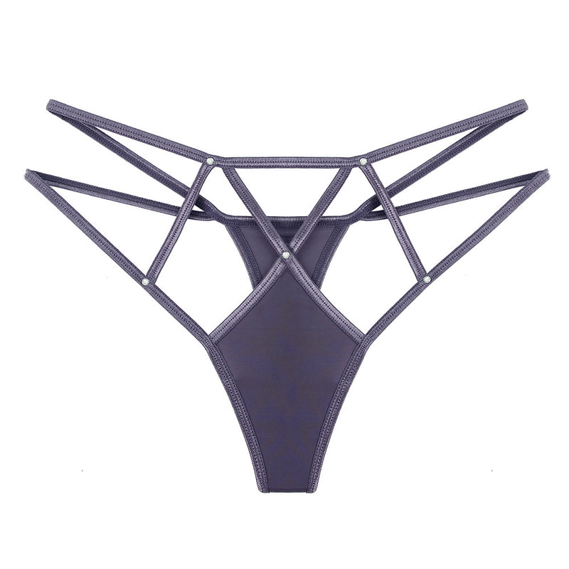 Y2K Rhinestone Women's Breathable T-Back Thong Panties