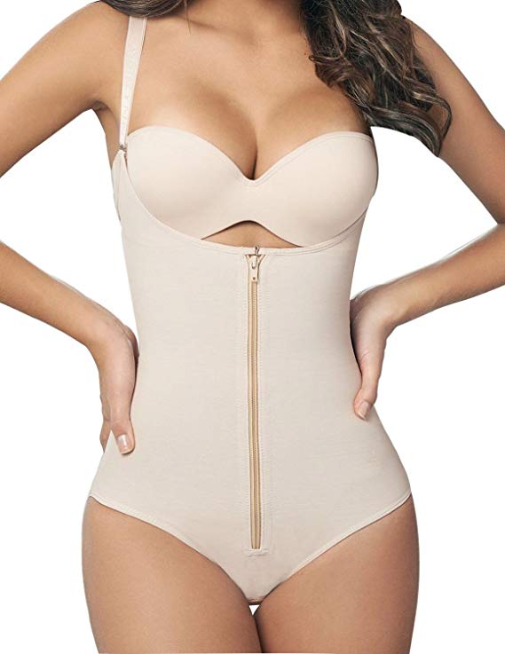 Shapewear Bodysuit with Zip Closure for Body Shaping