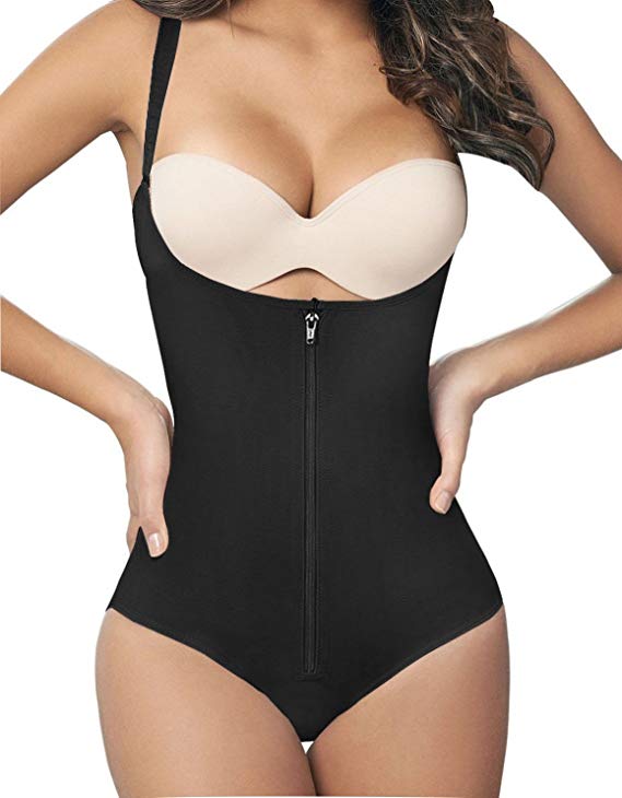 Shapewear Bodysuit with Zip Closure for Body Shaping