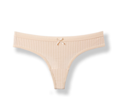 Cotton Women's Thong, Antibacterial Low Waist Fitness Panties