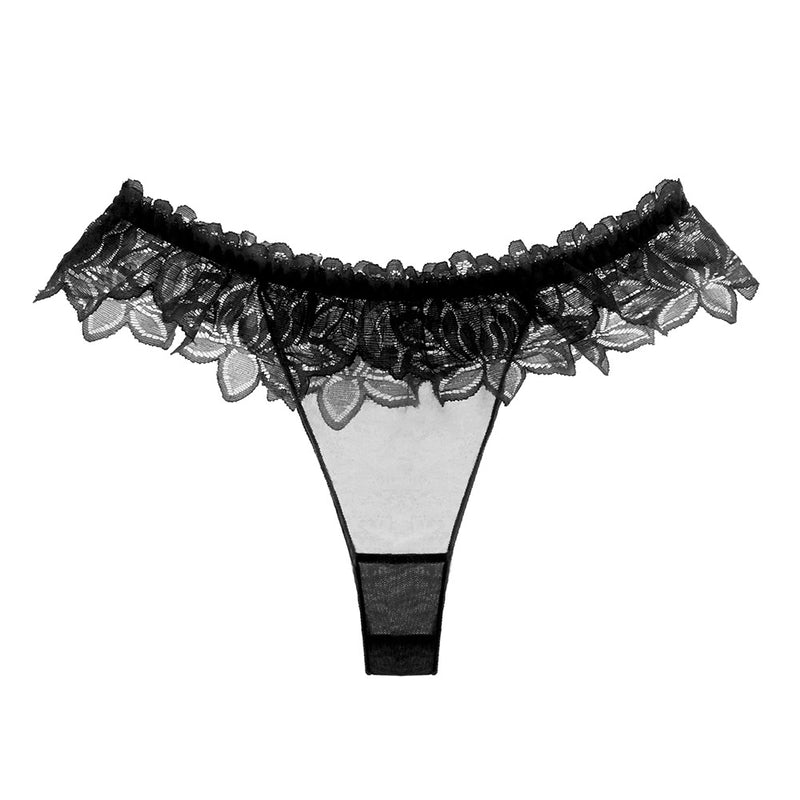 Low-Rise Lace Trim Breathable Women's Panties 3020