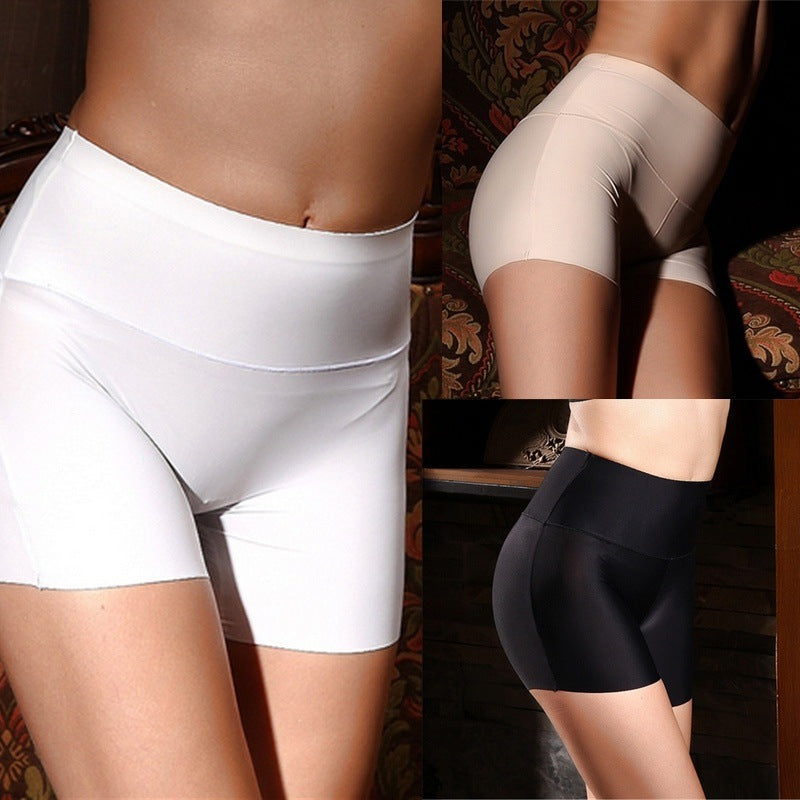 High-Waisted Traceless Ice Silk Panties for Women