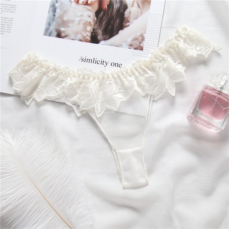 Low-Rise Lace Trim Breathable Women's Panties 3020