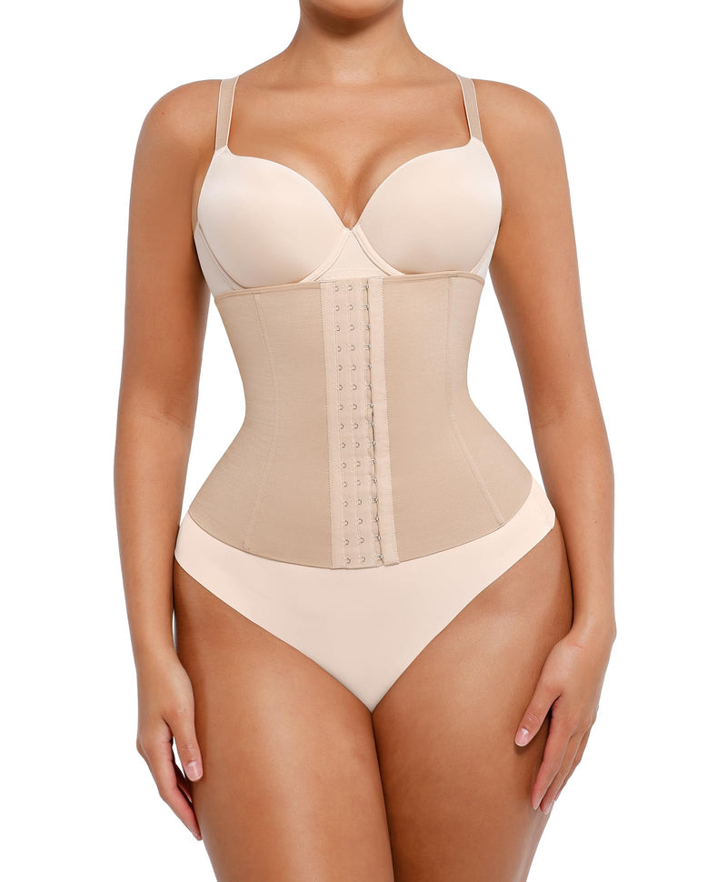 Lover-Beauty Waist Trainer Tummy Control Waist Cincher Corset for Women Hourglass Body Shaper Clay XXL