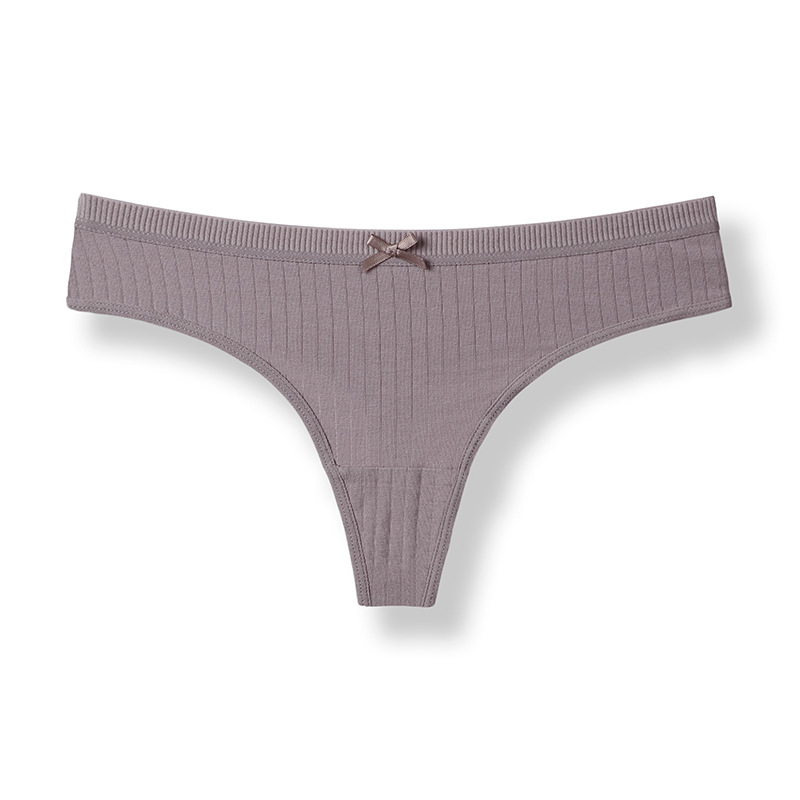 Cotton Women's Thong, Antibacterial Low Waist Fitness Panties