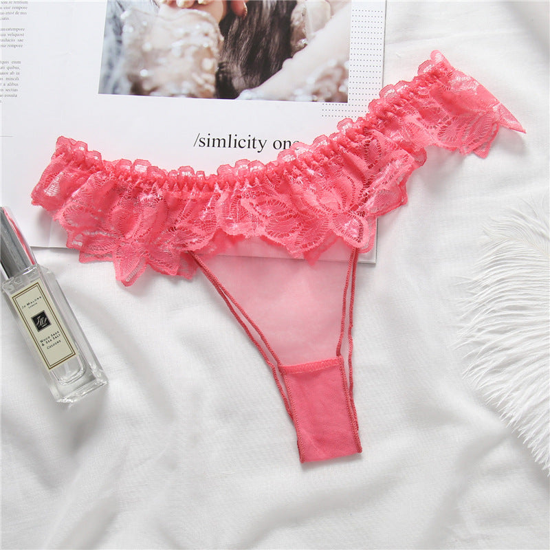 Low-Rise Lace Trim Breathable Women's Panties 3020