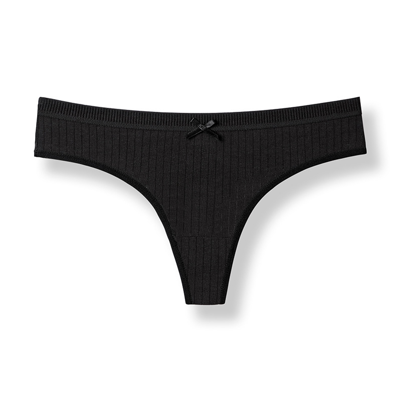 Cotton Women's Thong, Antibacterial Low Waist Fitness Panties