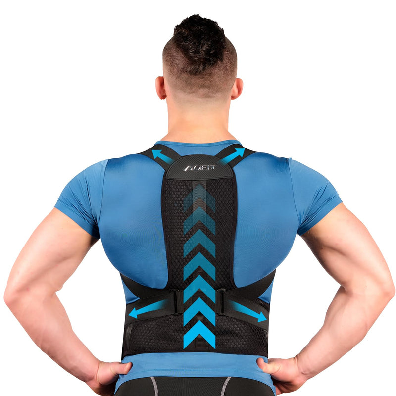 AOFIT Back Brace Posture Corrector for Women and MenBreathable Adjustable Full Back Straightener for Upper Lower Back Spine Scoliosis Hunchback Posture Corrector