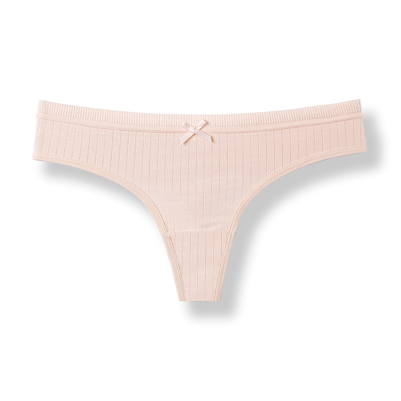 Cotton Women's Thong, Antibacterial Low Waist Fitness Panties