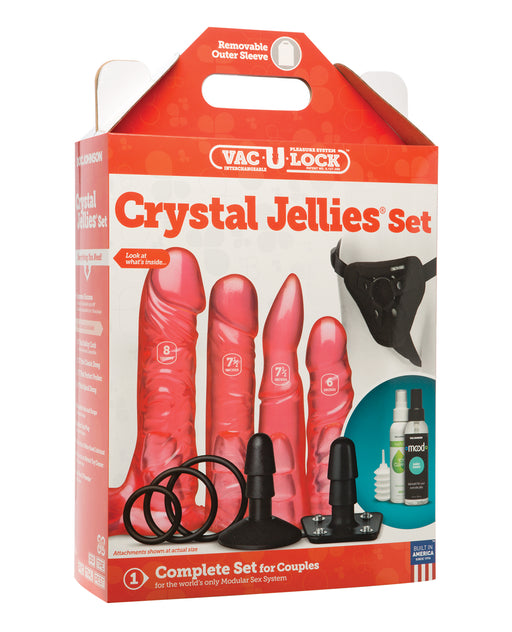Vac-U-Lock Crystal Jellies Set - Pink
