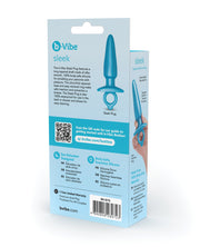 b-Vibe Butties Sleek Tapered Plug - Blue