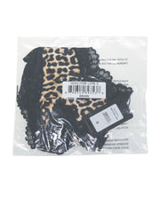 Devon Microfiber and Lace G-String Panty - Leopard XL