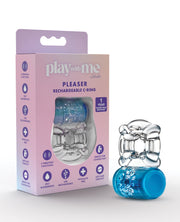 Blush Play With Me Pleaser Rechargeable C Ring - Blue
