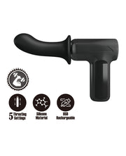 Pretty Love DJ Doctor Thrusting Gun Massager - Black