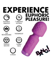 Bang! 10X Mini Silicone Wand - Purple