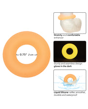 Alpha Liquid Silicone Glow in the Dark Prolong Cock Ring - Medium