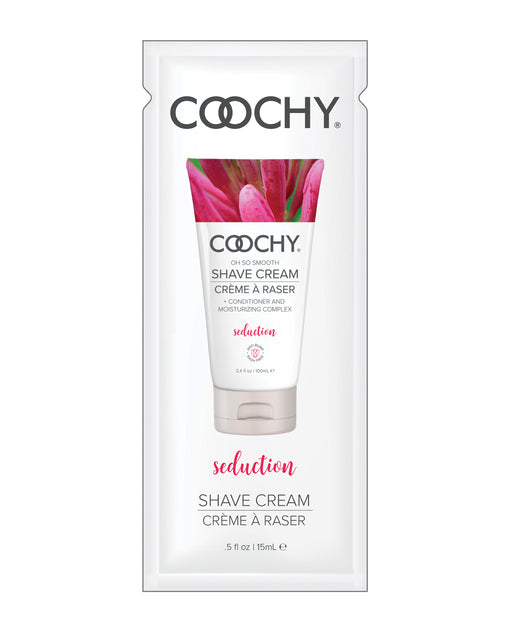 COOCHY Shave Cream Foil - .5 oz Seduction Honeysuckle/Citrus