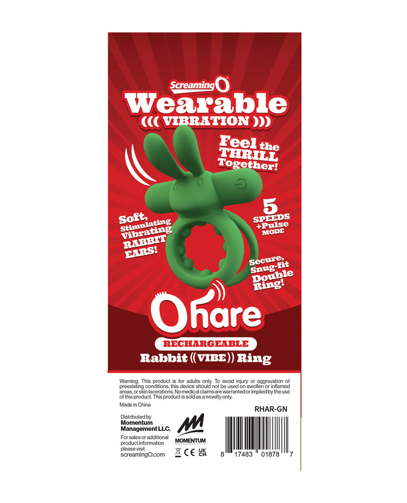 Screaming O Rechargeable Ohare - Green