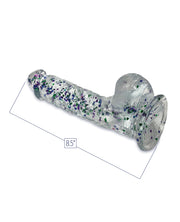 Glittergasm 8.5" Ballsy Dildo - Blue/Purple/Violet