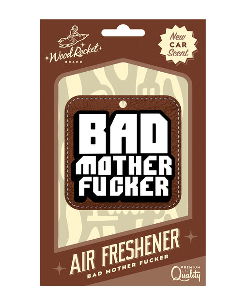 Wood Rocket Bad Mother Fucker Air Freshener - New Car Smell