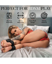 Bedroom Bliss Wrist To Ankle Restraints - Black