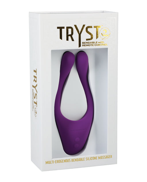 Tryst V2 Bendable Multi Zone Massager w/Remote - Purple