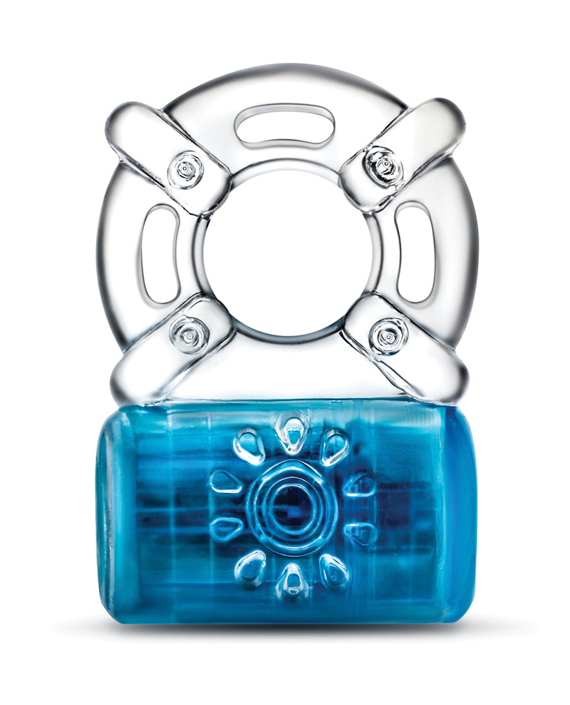 Blush Play With Me Pleaser Rechargeable C Ring - Blue