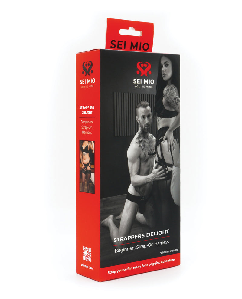 Sei Mio Strappers Delight Beginners Strap-On Harness - Black